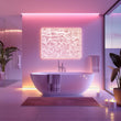 Load image into Gallery viewer, Pink Abstract Water Wall Art Print