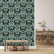 Load image into Gallery viewer, Elanore Victorian Botanical Damask Bird Wallpaper