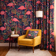 Load image into Gallery viewer, Benson Quay Retro Pink Flamingo Tropical Peel and Stick and Traditional Wallpaper