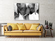 Load image into Gallery viewer, Majestic Elephants Embracing Photograph Wall Art Print