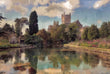 Load image into Gallery viewer, Vintage Landscape Painting of an English Castle Wall Art Print