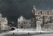 Load image into Gallery viewer, A Noctural View of Campo dei Santi Giovanni, by Luigi Querena, circa 1820-1887