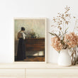 Load image into Gallery viewer, Wife Reading Book, by Carl Vilhelm Holsoe, circa 1863-1935