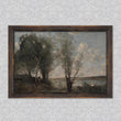 Load image into Gallery viewer, Boatman Among the Reeds, by Jean Baptiste Camille Carot, circa 1865-1870