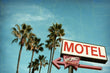 Load image into Gallery viewer, Vintage Tropical Motel and Palm Trees Wall Art Print