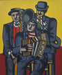 Load image into Gallery viewer, Three Musicians, by Fernand Leger, circa 1944