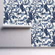 Load image into Gallery viewer, Wedgewood Walk Victorian Peacock Chinoiserie Wallpaper