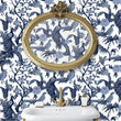 Load image into Gallery viewer, Wedgewood Walk Victorian Peacock Chinoiserie Wallpaper
