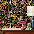 Load image into Gallery viewer, Hobbit Gardens Moody Mushroom Cottagecore Wallpaper