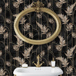 Load image into Gallery viewer, Arlo Crescent Art Deco Botanical Wallpaper