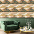 Load image into Gallery viewer, Sanoran Abstract Pattern Earth Tones Landscape Peel and Stick and Traditional Wallpaper