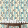 Load image into Gallery viewer, Chelly Modern Diamond Soft Geometric Pattern Peel and Stick and Traditional Wallpaper
