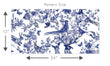 Load image into Gallery viewer, Abberely Mews Victorian Blue Toile Wallpaper