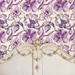 Load image into Gallery viewer, Liliah Avenue Purple Floral Wallpaper