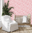 Load image into Gallery viewer, Adrian Avenue Pink Flower Garden Wallpaper