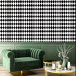 Load image into Gallery viewer, Harlequin Black and White Geometric Wallpaper