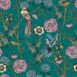 Load image into Gallery viewer, Victorian Chinoiseries floral peel and stick wallpaper sample