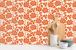 Load image into Gallery viewer, Mid Century Modern floral vintage peel and stick wallpaper