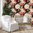 Load image into Gallery viewer, Abbots Manor Victorian Floral Peel and Stick Wallpaper