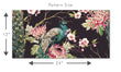 Load image into Gallery viewer, Antique Chinoiserie black and pink peacock peel and stick wallpaper