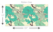 Load image into Gallery viewer, Blue Victorian floral peel and stick wallpaper
