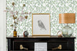 Load image into Gallery viewer, Green farmhouse botanical peel and stick wallpaper