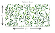 Load image into Gallery viewer, Green farmhouse botanical peel and stick wallpaper