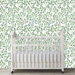 Load image into Gallery viewer, Green farmhouse botanical peel and stick wallpaper