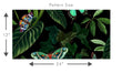 Load image into Gallery viewer, Victorian butterfly botanical dark peel and stick wallpaper
