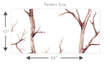 Load image into Gallery viewer, Winter birch trees peel and stick wallpaper