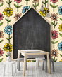 Load image into Gallery viewer, Girls nursery floral peel and stick wallpaper