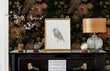 Load image into Gallery viewer, Antique Victorian dark floral rose botanical peel and stick wallpaper