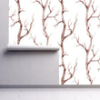 Load image into Gallery viewer, Winter birch trees peel and stick wallpaper