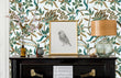 Load image into Gallery viewer, Blue chinoiserie Victorian peel and stick wallpaper