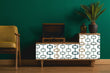 Load image into Gallery viewer, Geometric Mid-century modern peel and stick wallpaper