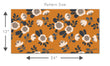 Load image into Gallery viewer, Vintage retro orange floral peel and stick wallpaper