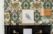 Load image into Gallery viewer, Damask Victorian Chinoiseries fabric peel and stick wallpaper