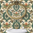 Load image into Gallery viewer, Damask Victorian Chinoiseries fabric peel and stick wallpaper