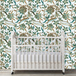Load image into Gallery viewer, Blue chinoiserie Victorian peel and stick wallpaper