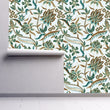 Load image into Gallery viewer, Blue chinoiserie Victorian peel and stick wallpaper