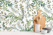 Load image into Gallery viewer, Botanical watercolor peel and stick wallpaper