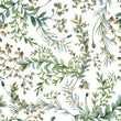 Load image into Gallery viewer, Botanical watercolor peel and stick wallpaper