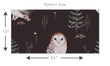 Load image into Gallery viewer, Peel and stick woodland owl dark wallpaper