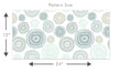 Load image into Gallery viewer, Blue geometric fabric blend peel and stick wallpaper