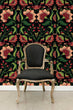 Load image into Gallery viewer, Chinoiserie Victorian dark floral botanical peel and stick wallpaper