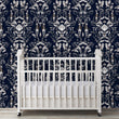 Load image into Gallery viewer, Victorian fairytale woodland dark floral peel and stick wallpaper