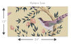 Load image into Gallery viewer, Pink Victorian Chinoiserie bird fabric blend peel and stick wallpaper
