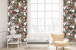 Load image into Gallery viewer, Rabbit woodland botanical girl's room fabric blend peel and stick wallpaper