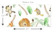 Load image into Gallery viewer, Zoo safari animals boy nursery peel and stick wallpaper