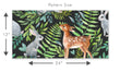 Load image into Gallery viewer, Woodland animals deer and rabbit forest kids fabric peel and stick wallpaper
